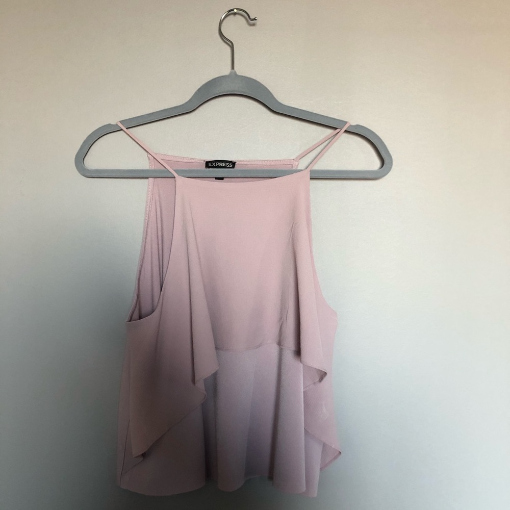 EXPRESS Pink cropped tank top